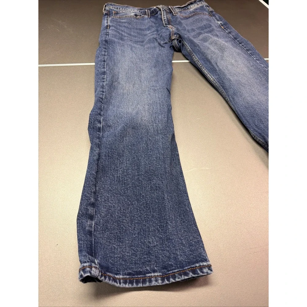 Signature Levi Strauss Mens Loose Fit Jeans Blue Medium Wash 35x28 Denim